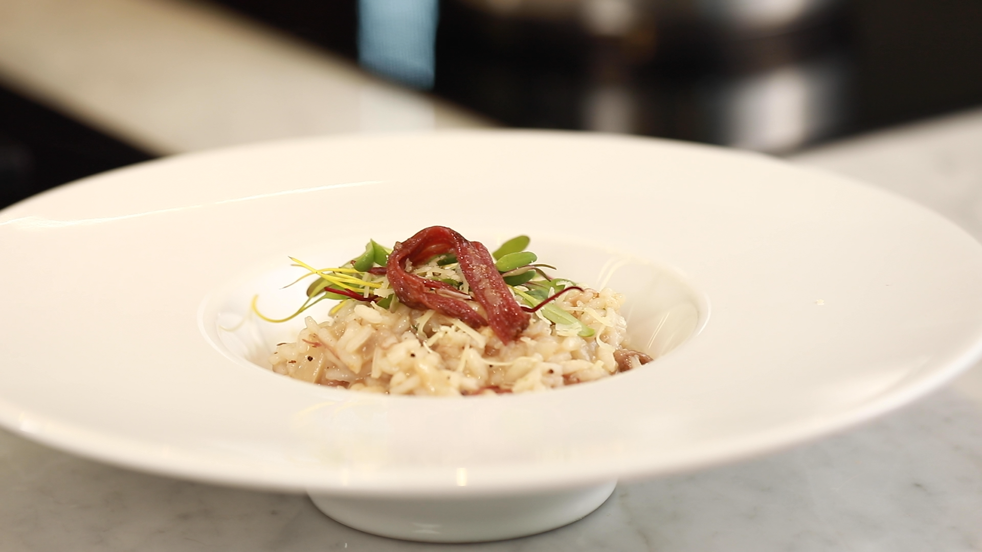 Risoto de Pulled Brisket